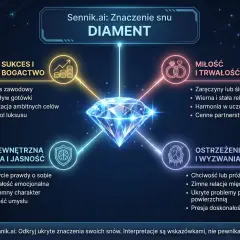 Diament symbolizuje sukces, miłość, wewnętrzną siłę i wyzwania. Jego diamentowe właściwości magiczne odzwierciedlają te aspekty życia.