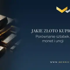 Stos sztabek złota, błyszczących jak złoty bizon. Porównanie sztabek, monet i uncji. Mennica Mazovia.