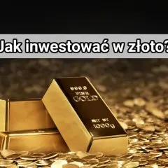 Sztabki złota i monety symbolizują mądrą inwestycję w złoto.