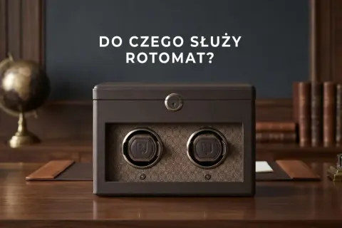 Elegancki rotomat na dwa zegarki, który dba o ich nienaganny chód. Czy rotomat jest potrzebny? Tak, dla kolekcjonerów i miłośników czasomierzy.
