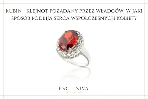 Elegancki pierścionek z dużym, czerwonym rubinem otoczonym błyszczącymi kamieniami. Jego rubin znaczenie jako symbolu władzy i piękna wciąż fascynuje.