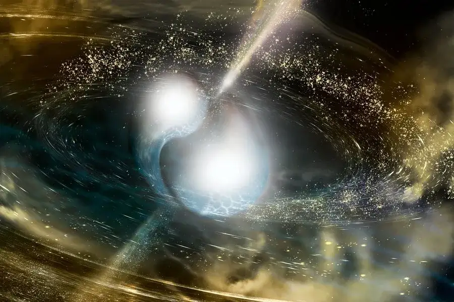 powstawanie złota supernowa zderzenie gwiazd neutronowych